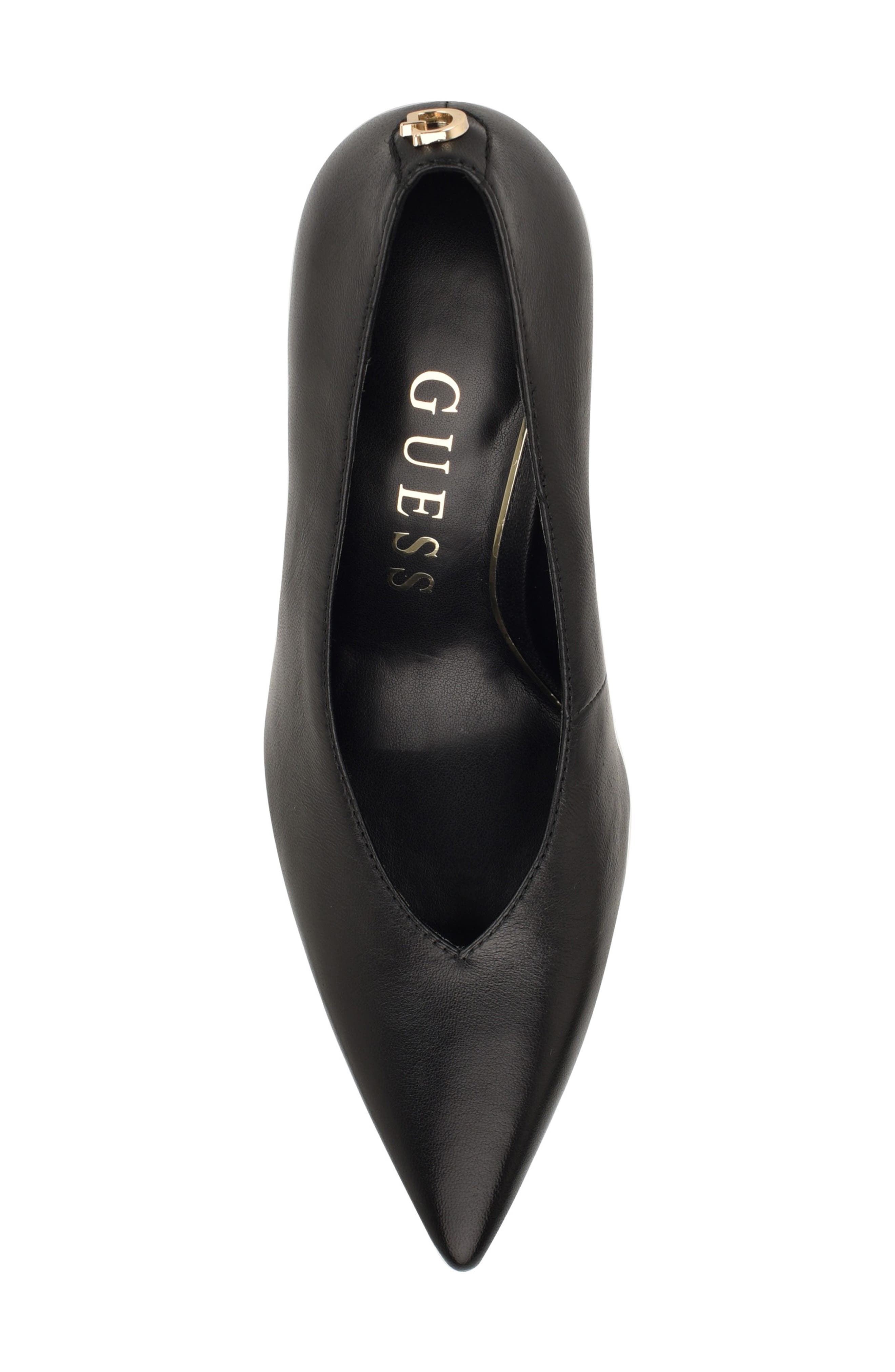 GUESS Prinda Pointed Toe Pump, Alternate, color, Black