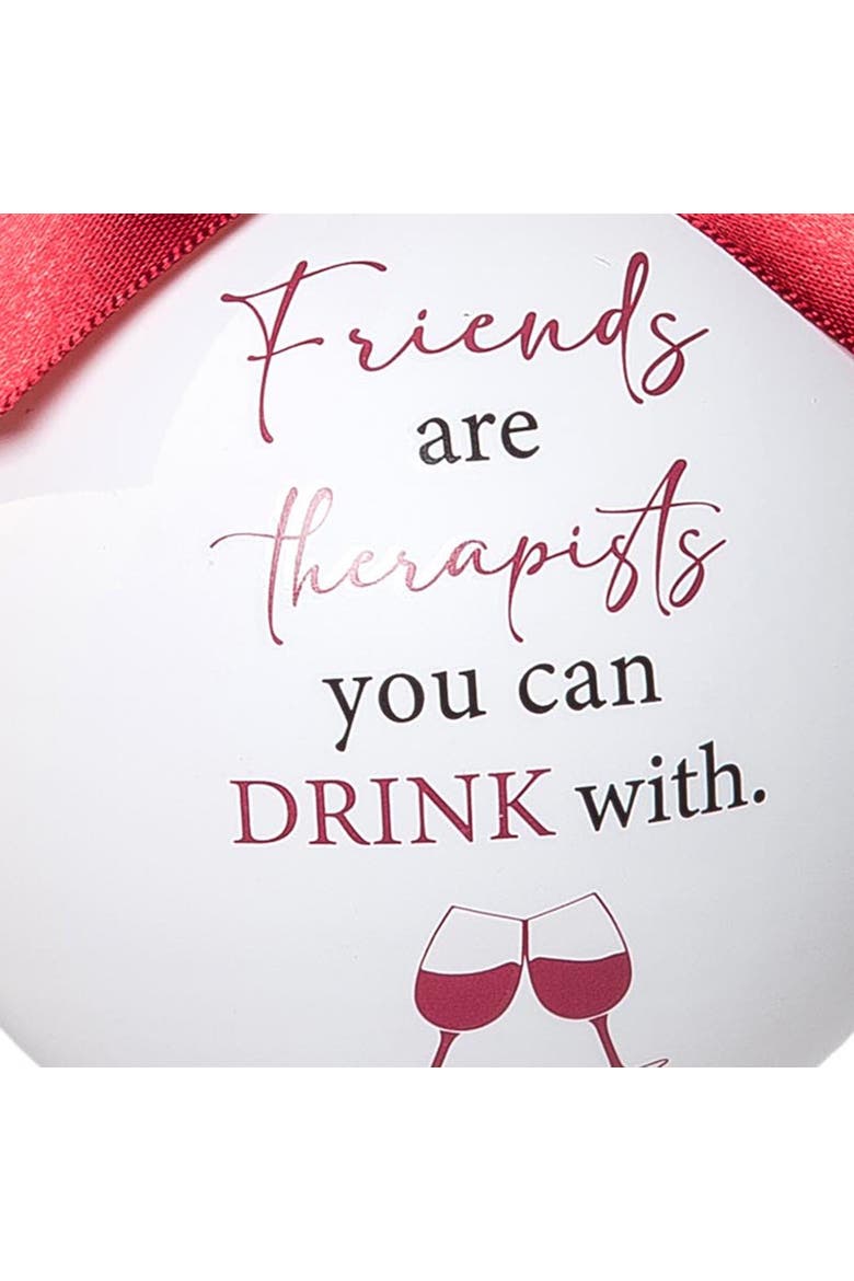 Friend Therapist Christmas Tree Ornament, Alternate, color, Gray