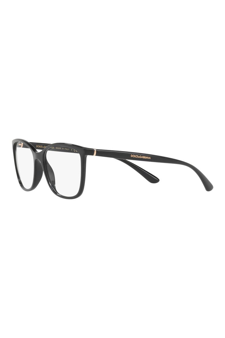 54mm Rectangular Optical Glasses, Alternate, color, BLACK