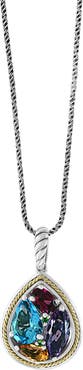 EFFY Sterling Silver & 18K Gold Multistone Pendant Necklace