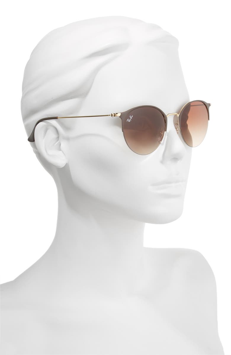 Ray-Ban 50mm Round Clubmaster Sunglasses, Alternate, color, 