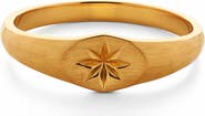 Monica Vinader Guiding Star Signet Ring