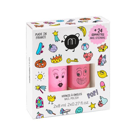 Nail Polish And Nail Sticker Set For Kids