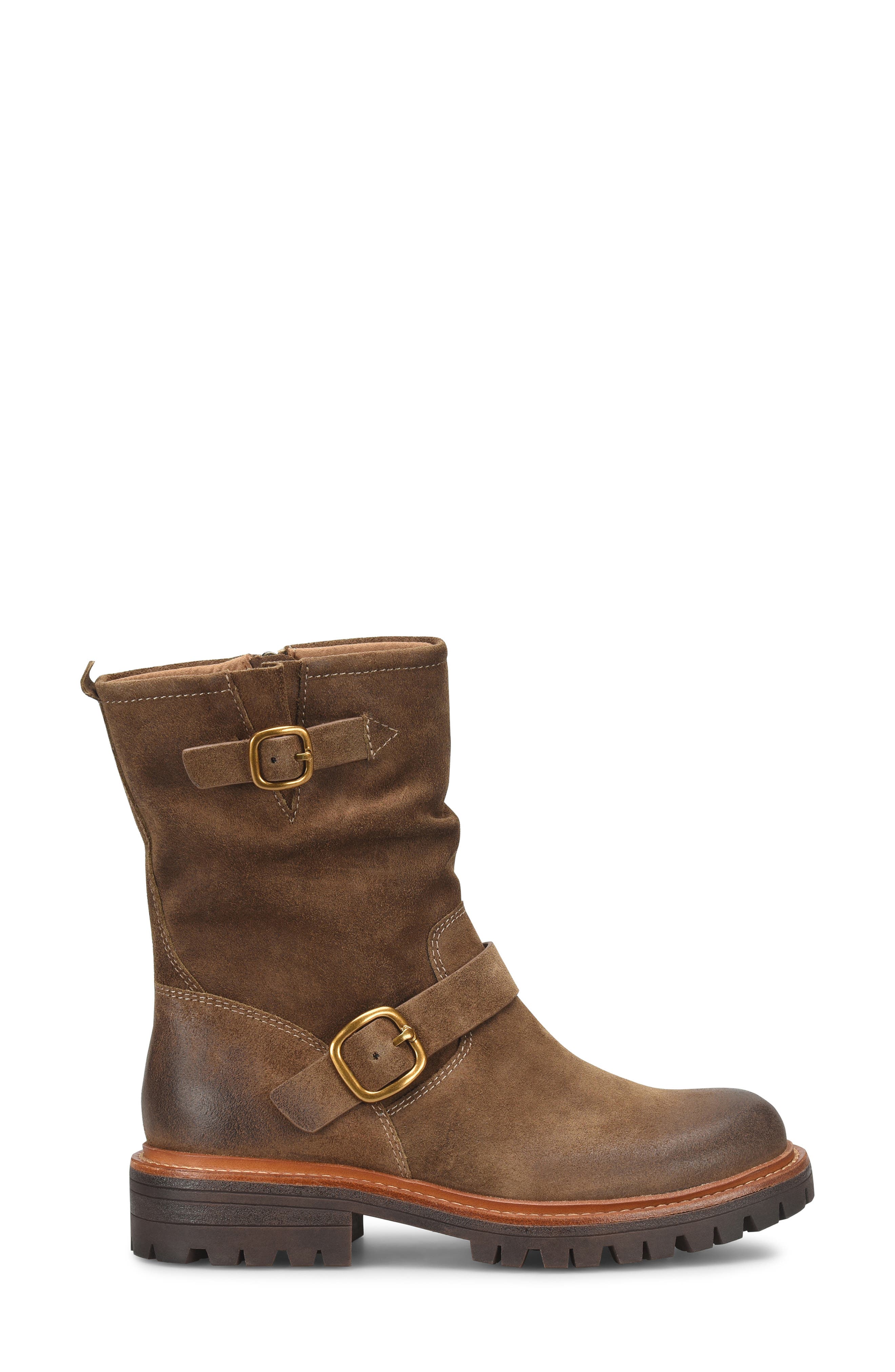 Söfft Amberlynn Water Resistant Moto Boot, Alternate, color, Oak Brown