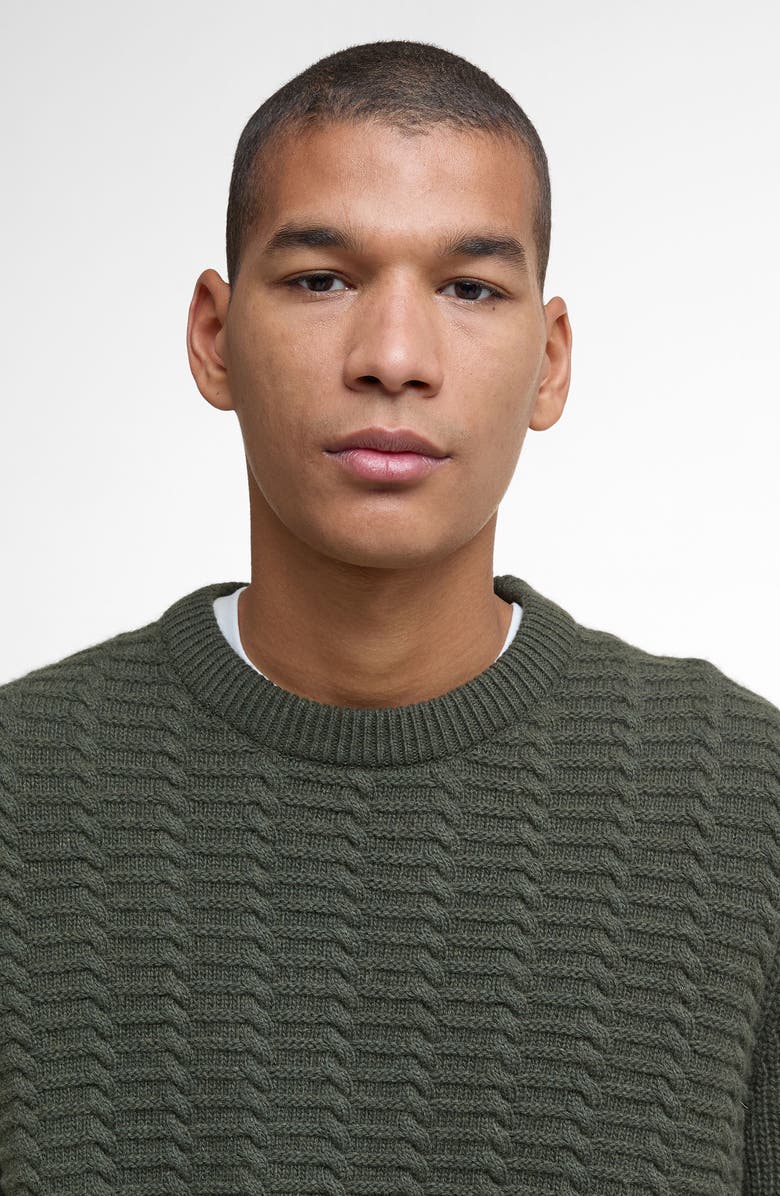 Barbour Cleveland Wool Blend Sweater, Alternate, color, Duffle Bag