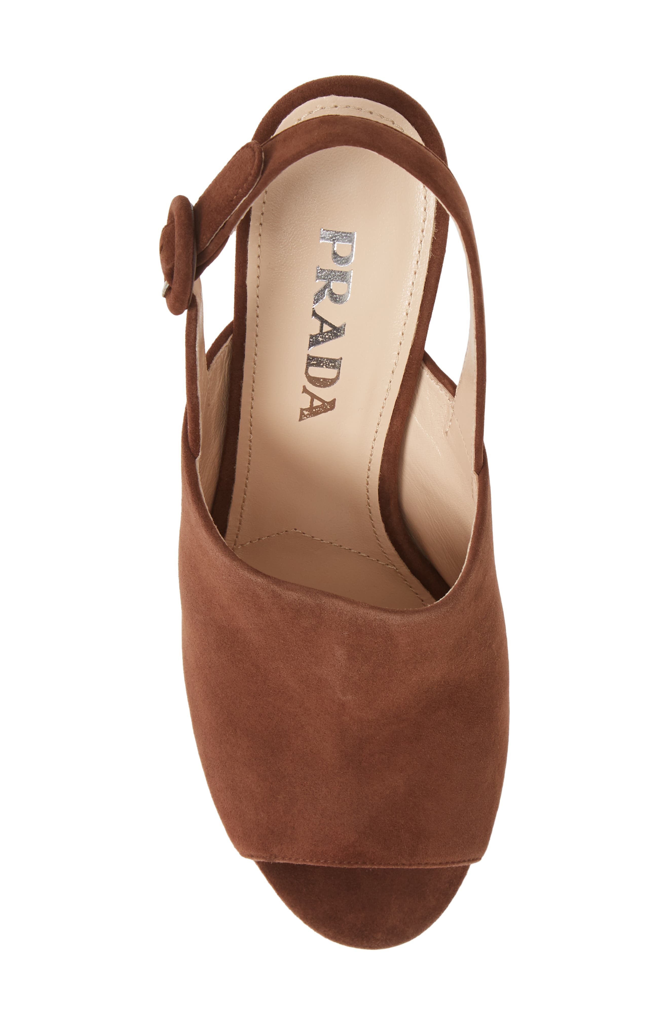 Prada Slingback Platform Mule, Alternate, color, 