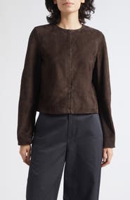 Vince Crop Suede Jacket