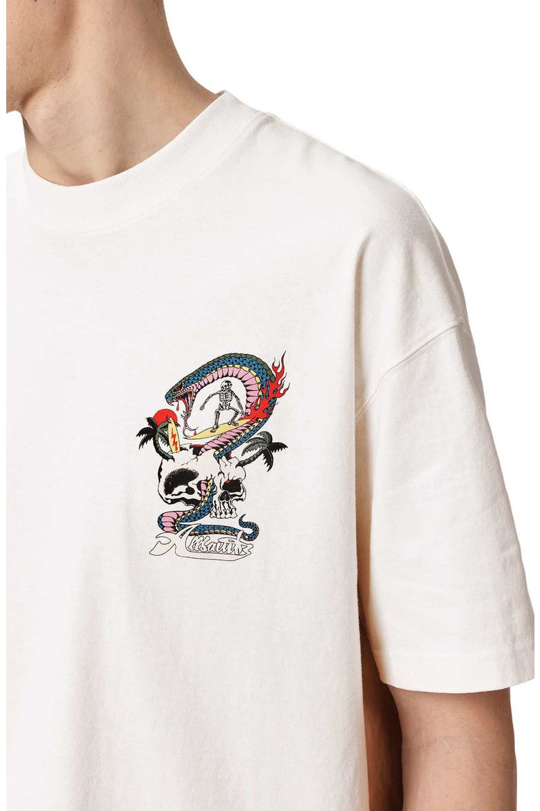 Snakepit Crewneck Graphic T-shirt, Alternate, color, CHALK WHITE