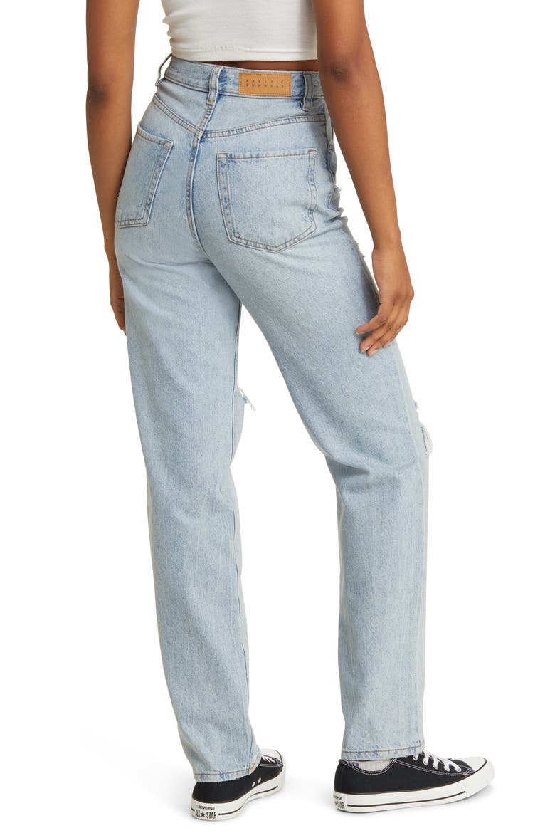 '90s Allan Ripped Boyfriend Flare Jeans, Alternate, color, MEDIUM INDIGO