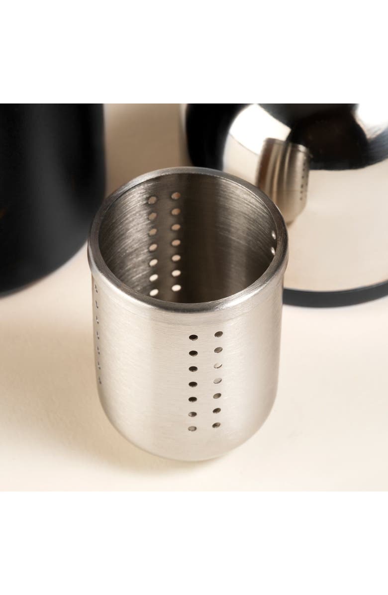 Zsa Zsa Zsu Panyu Thermos Stainless Steel With Strainer 14 Oz., Alternate, color, Black