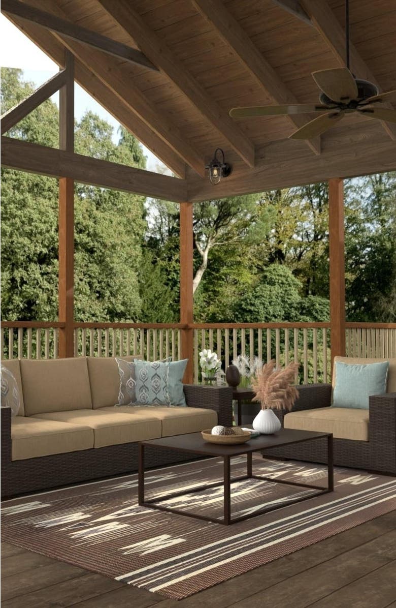 Mad Mats Navajo Brown, Alternate, color, Brown And Black