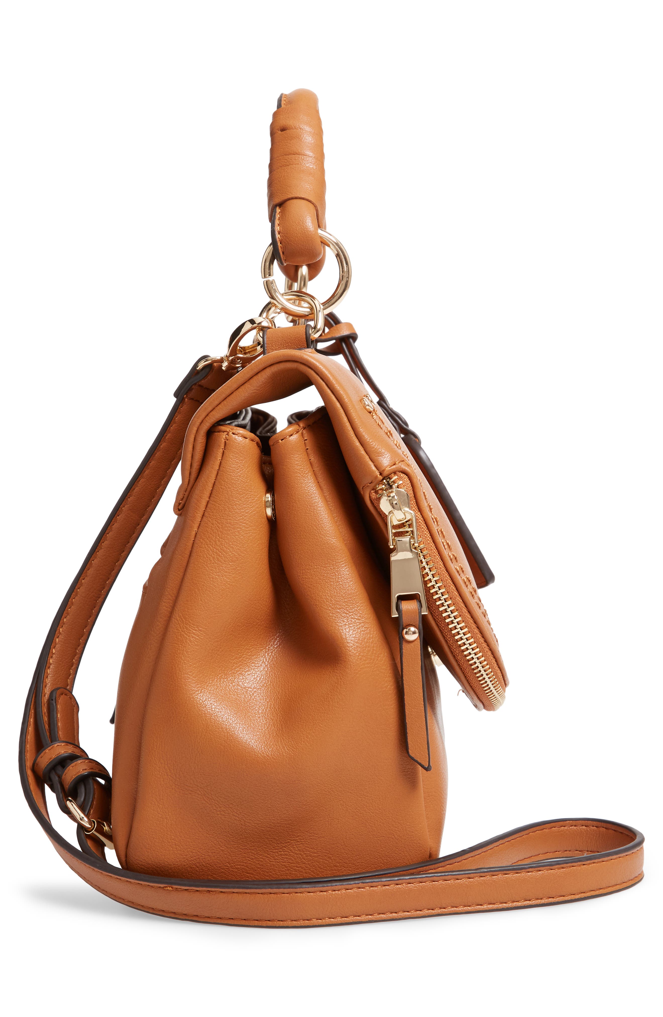 Sole Society Rubie Faux Leather Crossbody Bag, Alternate, color, 