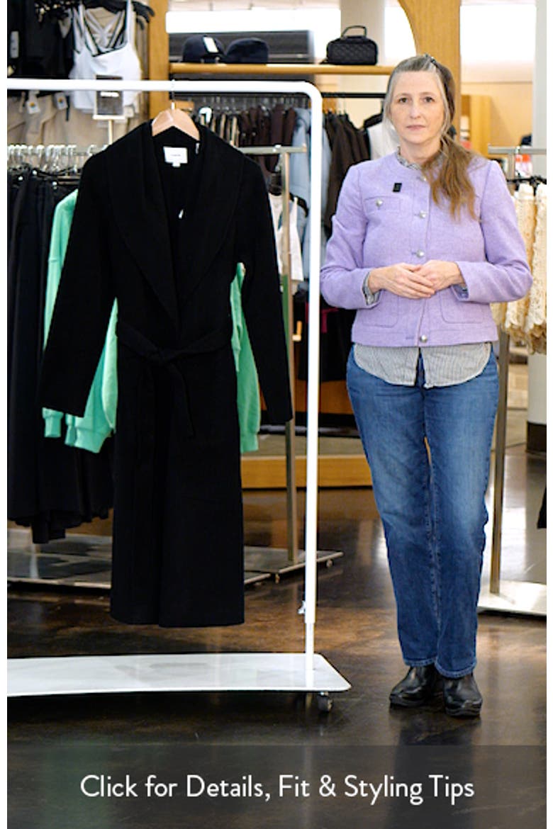 Shawl Collar Wool & Cashmere Long Coat video