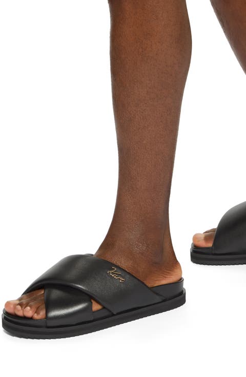 Baron Cross Strap Slide Sandal