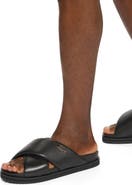 Kurt Geiger London Baron Cross Strap Slide Sandal