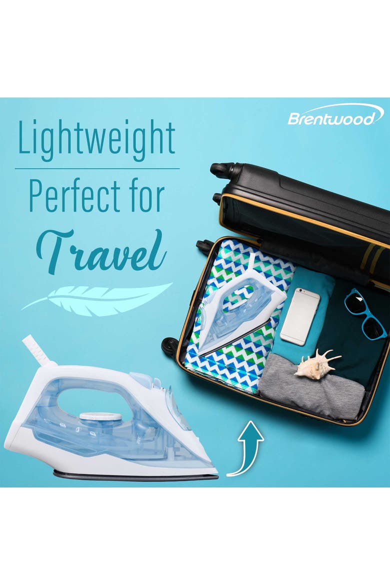 1200W Lightweight Non-Stick Steam Iron White, Alternate, color, White