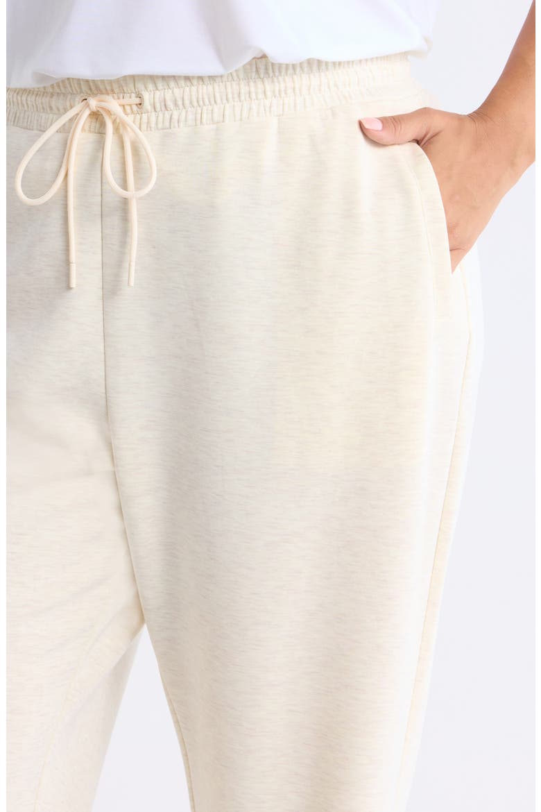 Soft Luxe Tapered Ankle Pants, Alternate, color, IVORY HEATHER- PURPLE