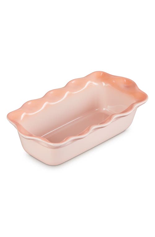 Le Creuset Heritage Stoneware 9-inch Fluted Loaf Pan In Peche