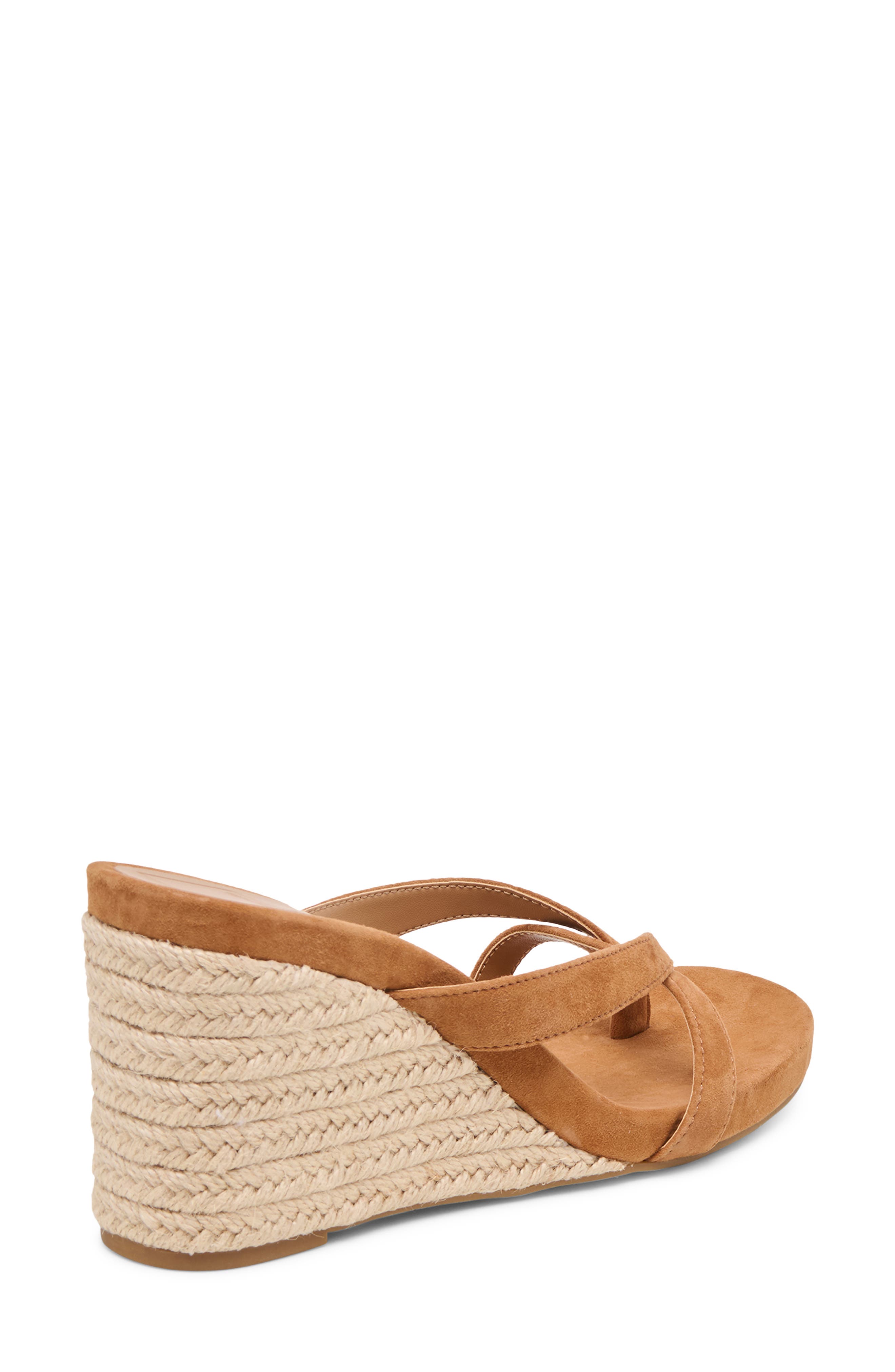 Dolce Vita Helan Espadrille Wedge, Alternate, color, Brown Suede