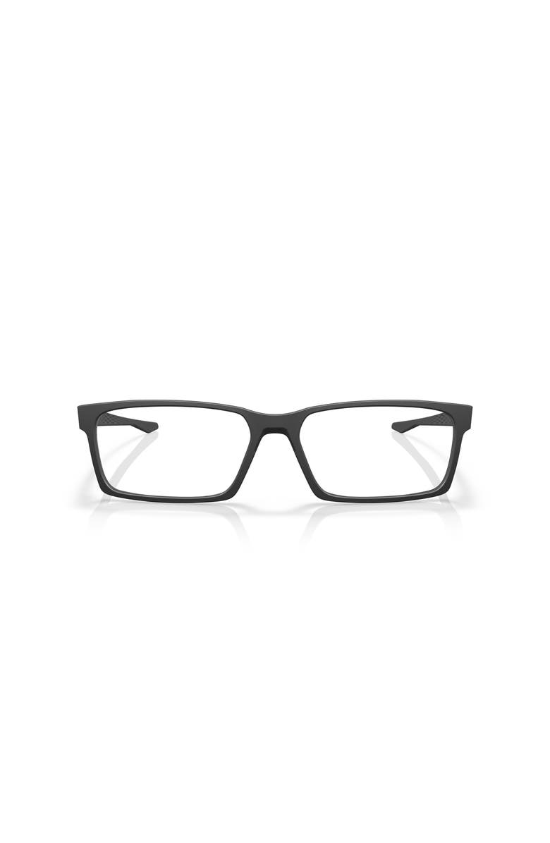 Oakley 59mm Rectangle optical glasses, Alternate, color, Black