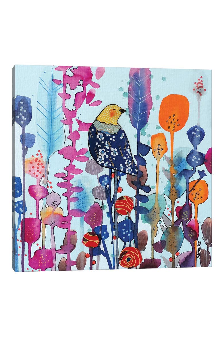 Juste Ici by Sylvie Demers Canvas Wall Art, Main, color, BLUE
