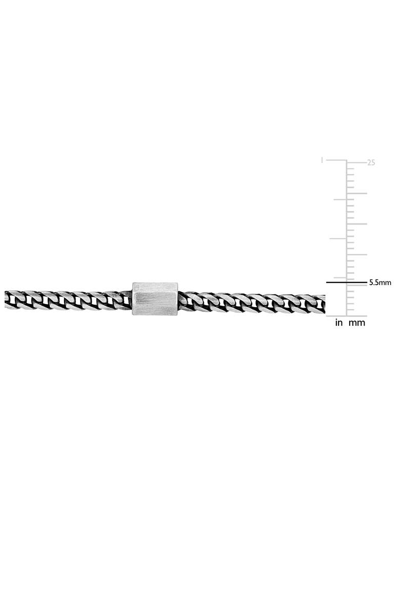 Men's Franco Link Bracelet, Alternate, color, SILVER
