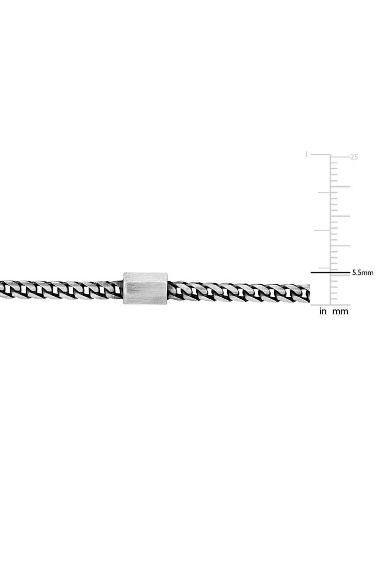 DELMAR Men's Franco Link Bracelet, Alternate, color, Silver