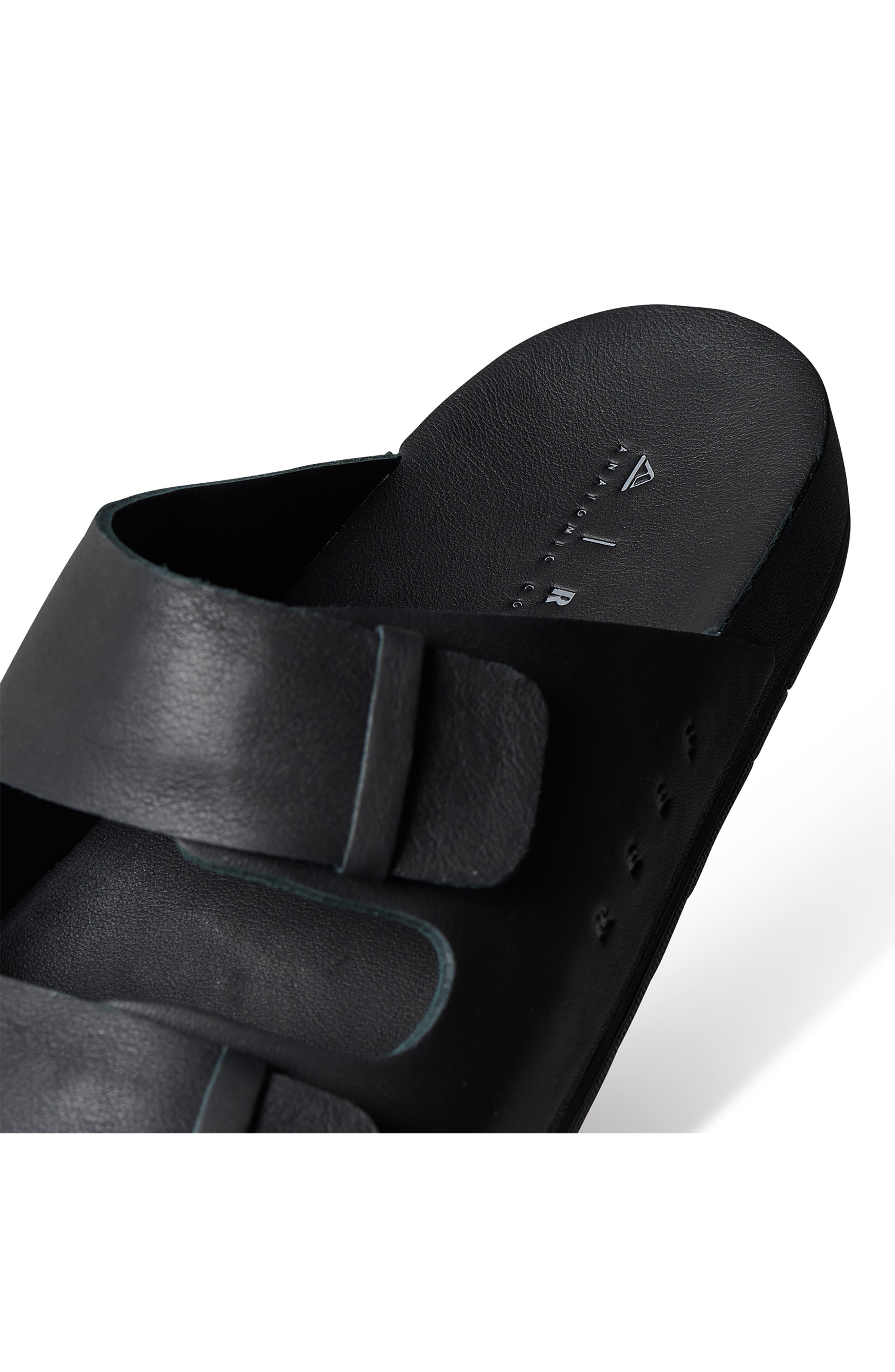 Reef Ojai Two-Bar Slide Sandal, Alternate, color, Black