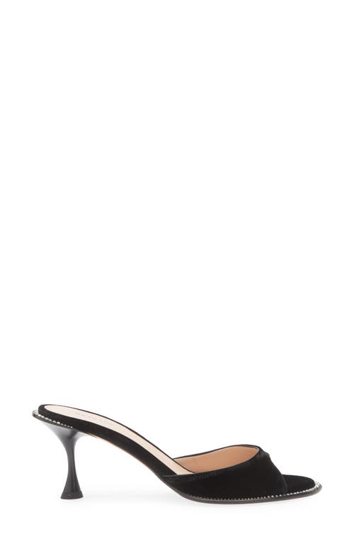 Betzábe Jenni Crystal Sandal In Black Velvet