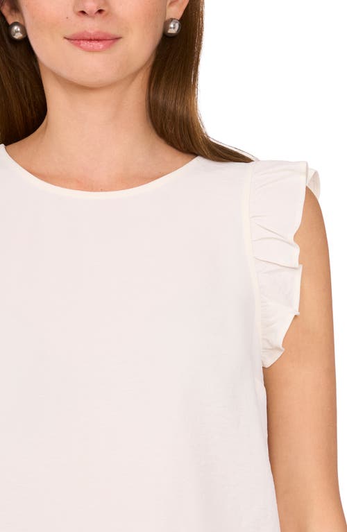 Halogen ® Textured Ruffle Button Top In New Ivory