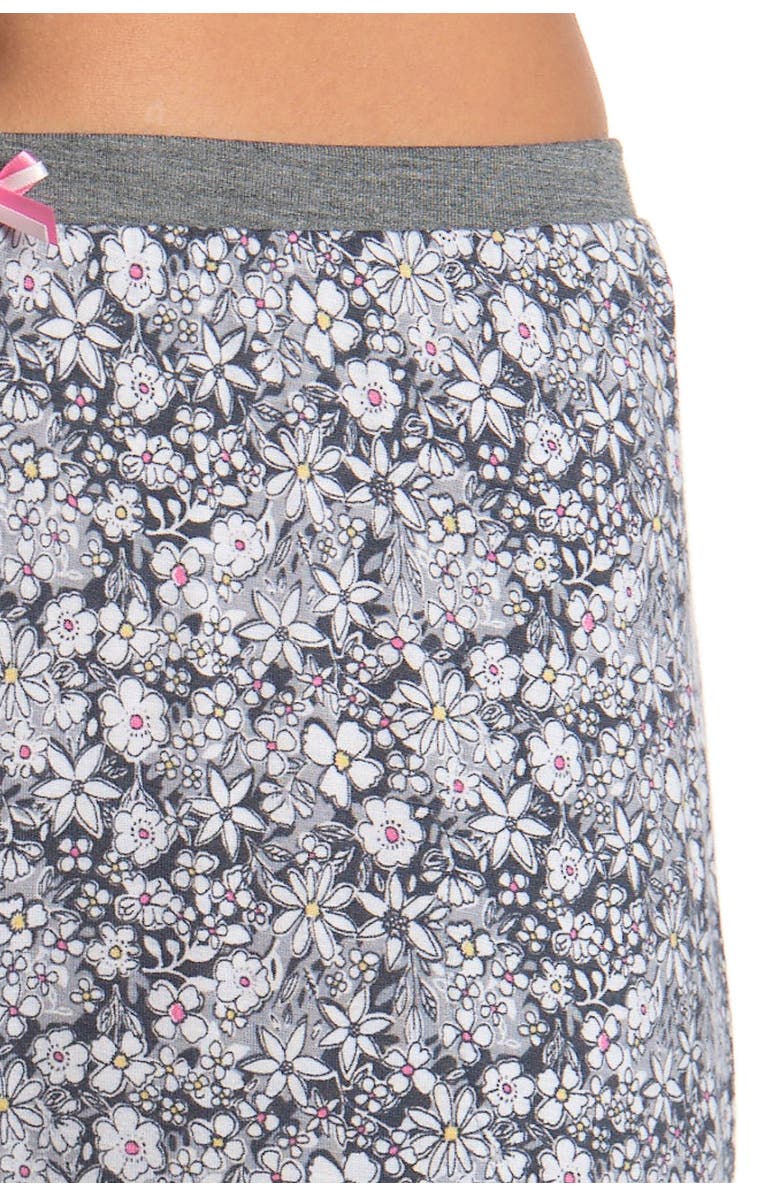 Kensie Ruffled Capri Pajama Pants, Alternate, color, 