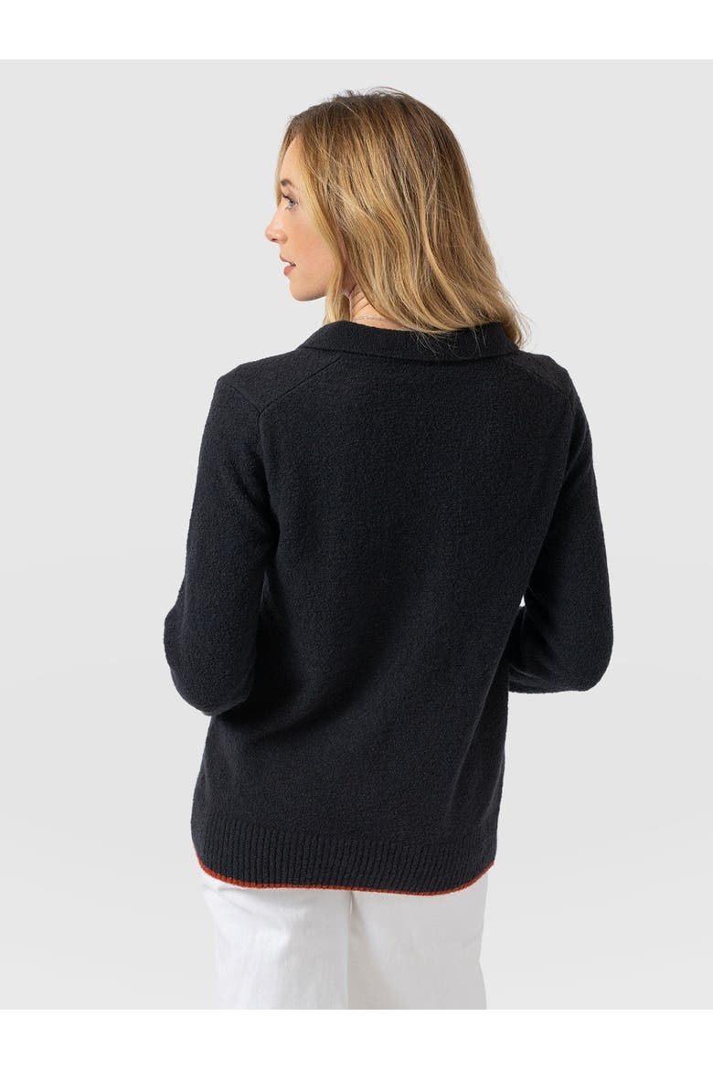 Delphi Polo Knit, Alternate, color, Black