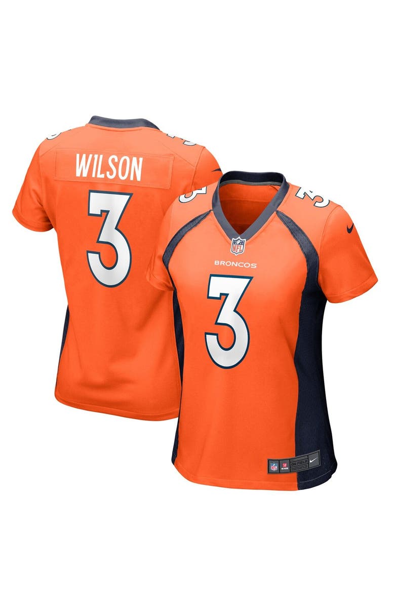 Nike Women's Nike Russell Wilson Orange Denver Broncos Player Jersey, Main, color, 