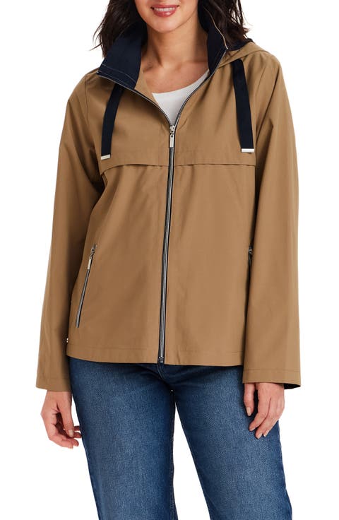 Packable Hooded Rain Jacket
