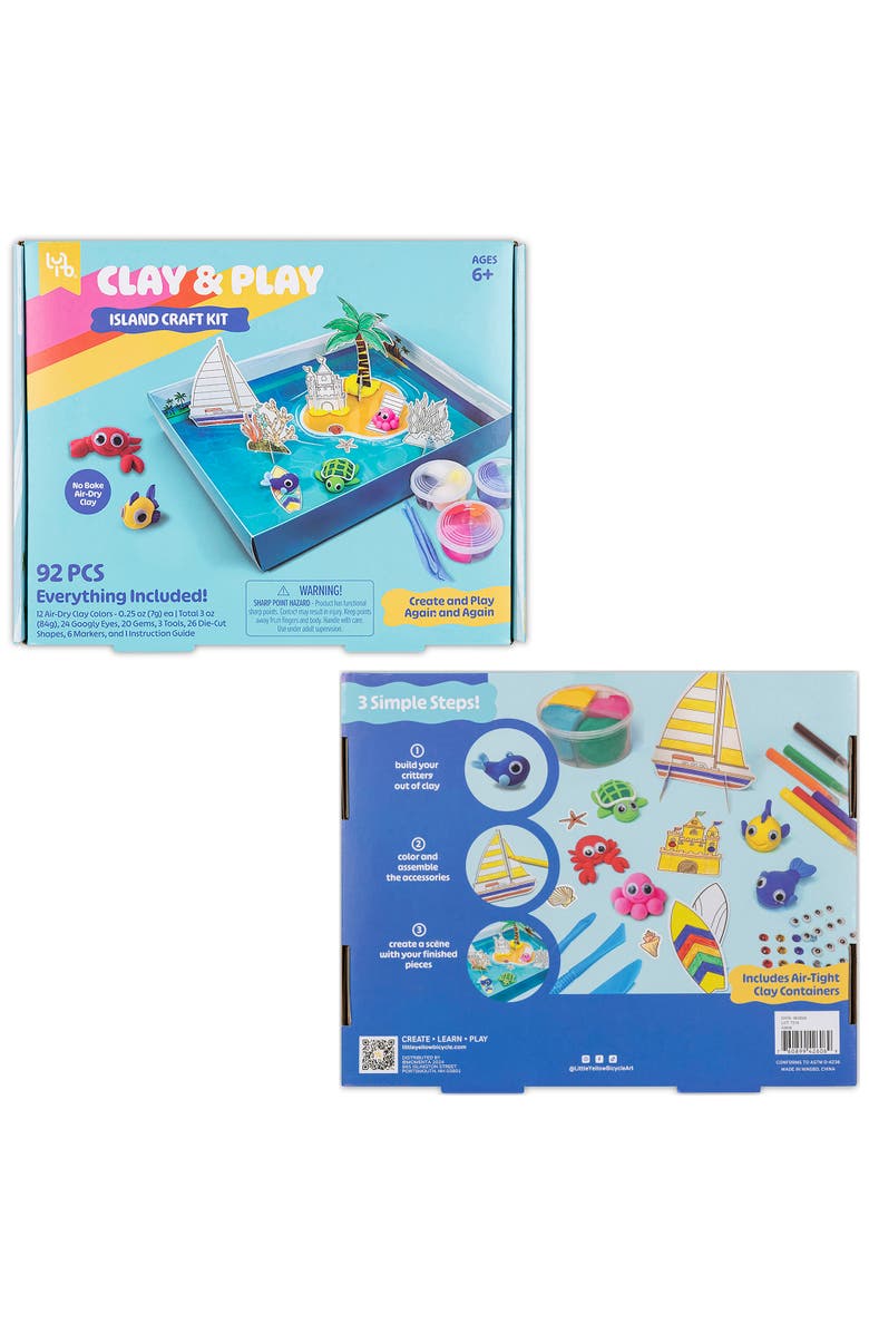 Little Yellow Bicycle Island Adventure Craft Kit 92Pcs, Alternate, color, Multicolored