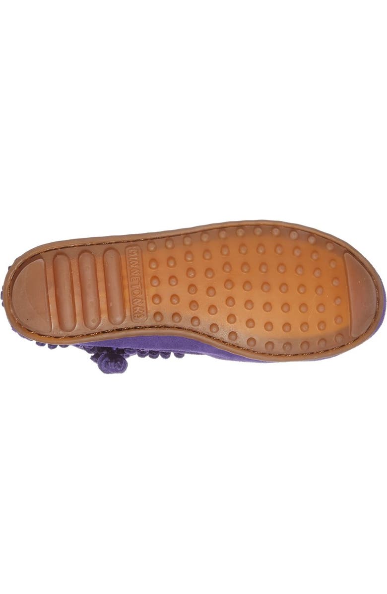 Minnetonka Double Fringe Moccasin, Alternate, color,