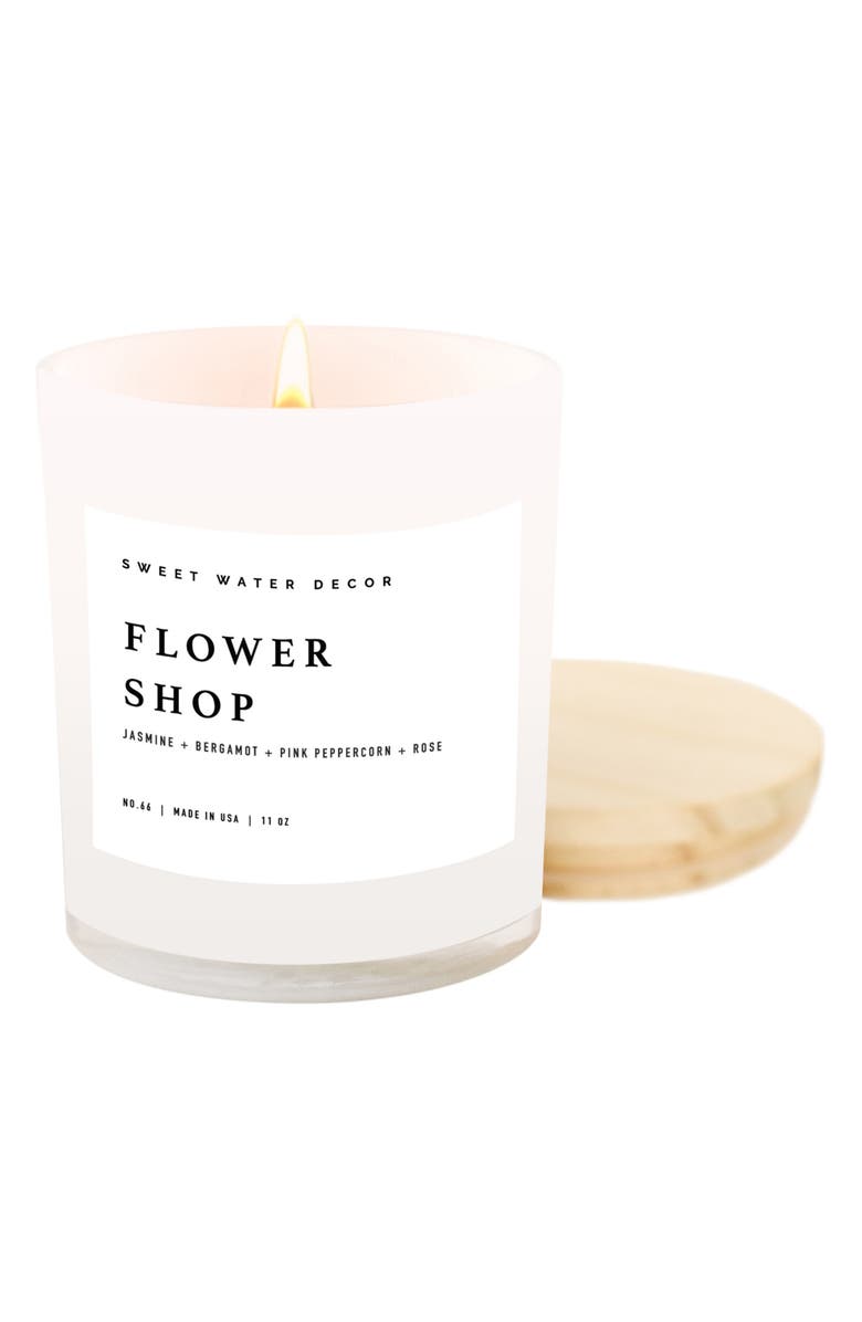 SWEET WATER DECOR 11-Ounce Jar Candle, Main, color, Flower Shop