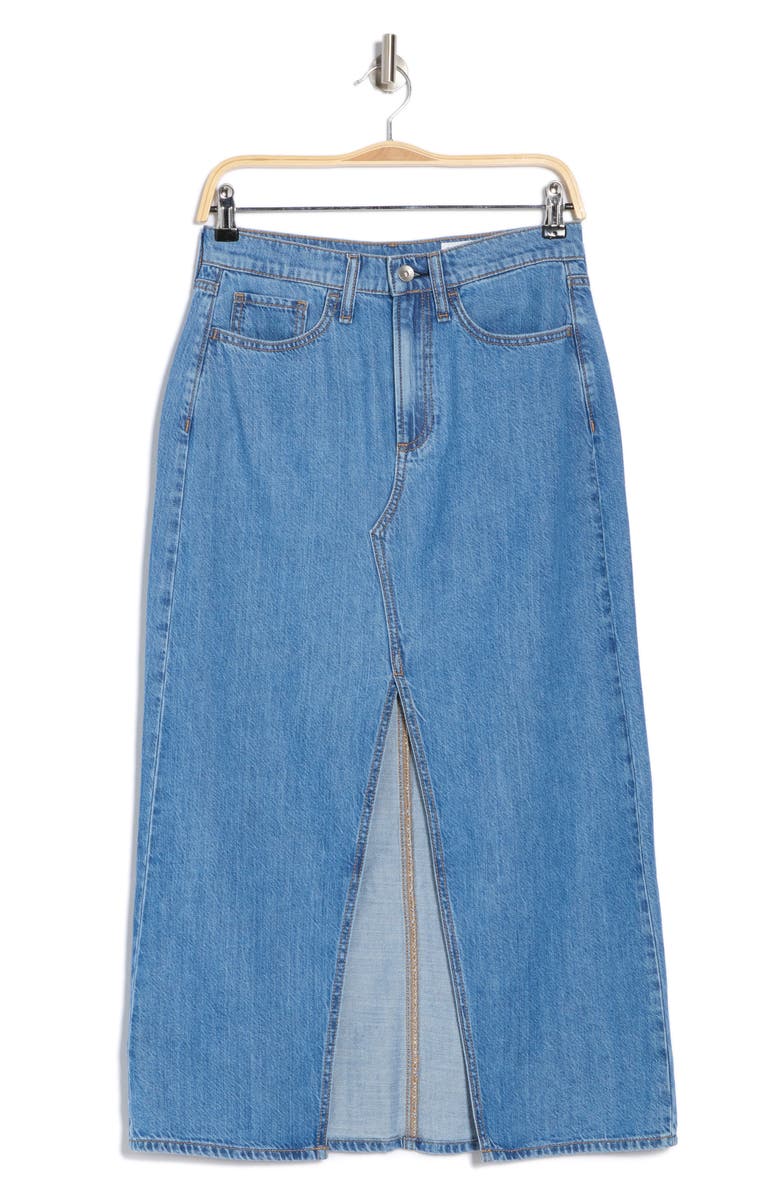rag & bone Clarie Denim Midi Skirt, Alternate, color, 