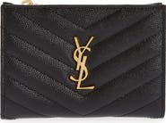 Saint Laurent Monogram Matelassé Leather Bifold Wallet