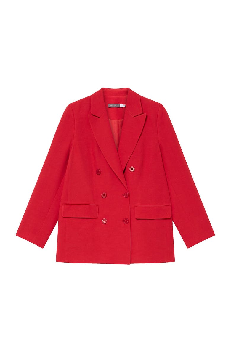 MINT VELVET Double Breasted Blazer, Alternate, color, Red