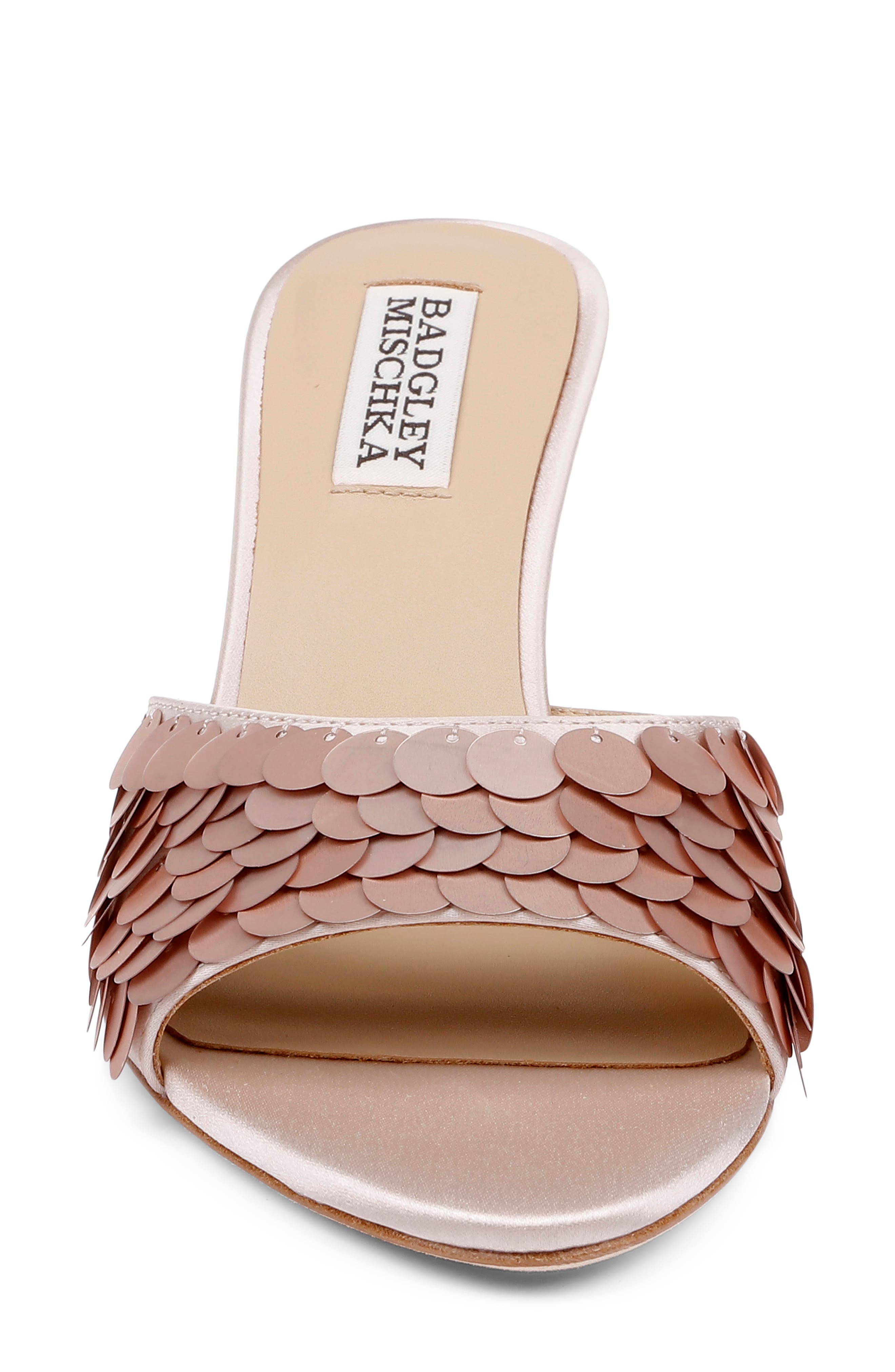 Winika Slide Sandal, Alternate, color, CHAMPAGNE SATIN