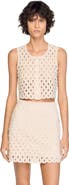 SANDRO Beaded crochet cropped cardigan