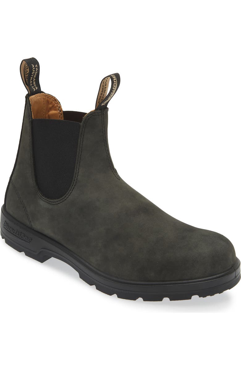 Blundstone Footwear Classic 587 Water Resistant Chelsea Boot, Main, color, Rustic Black