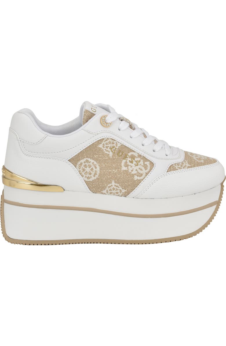 GUESS Camrio 2 Platform Sneaker, Alternate, color, White 147
