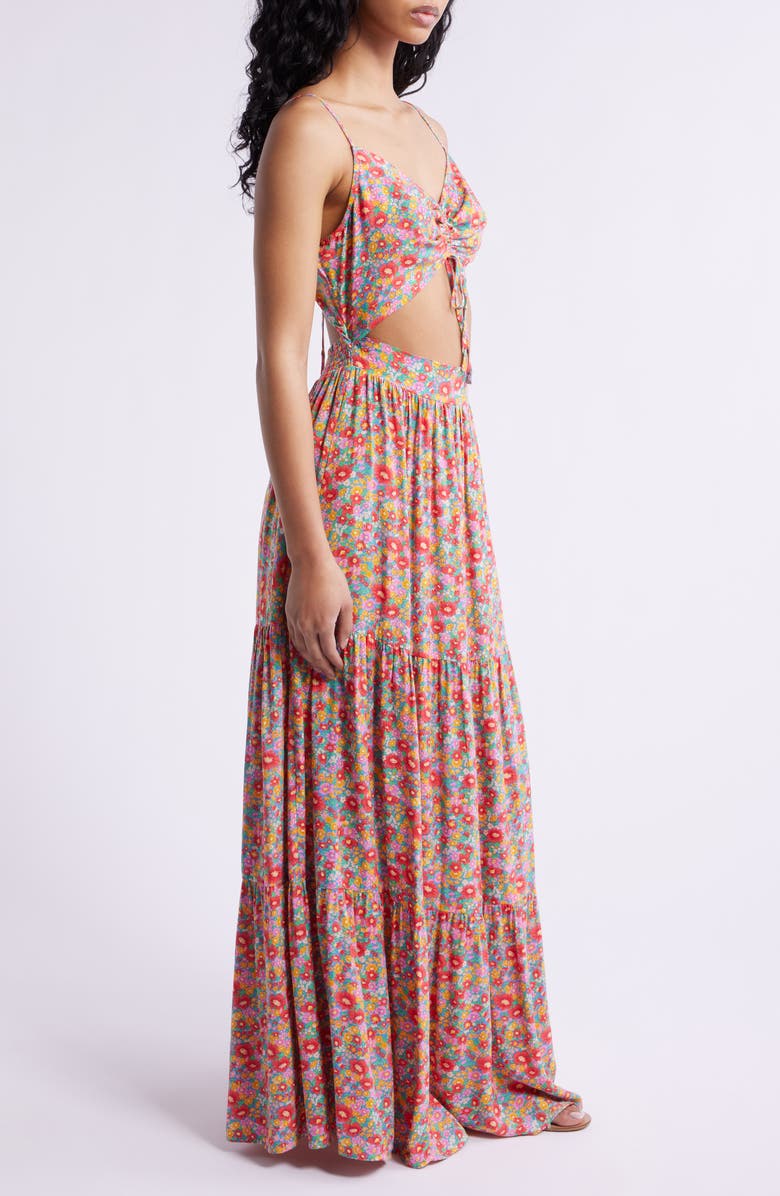 Rip Curl Las Dalias Floral Maxi Dress, Alternate, color, 