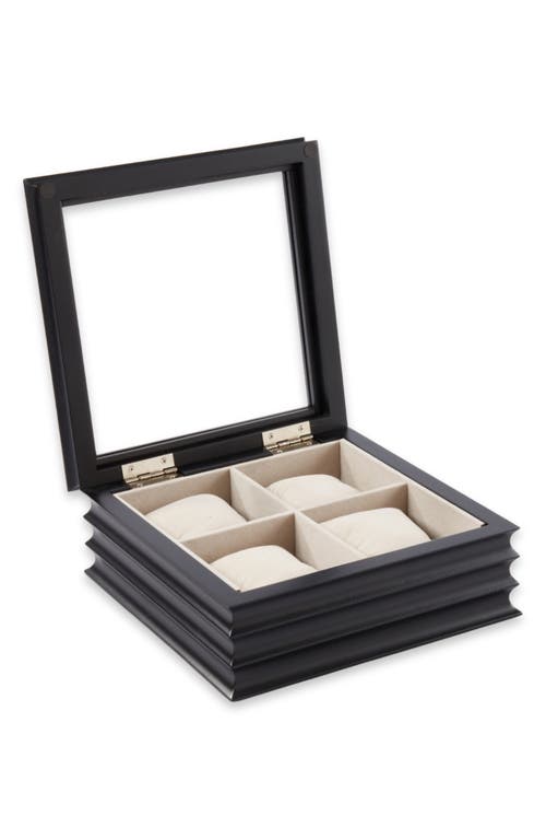 Bey-berk Bash Wooden Watch Case In Multi