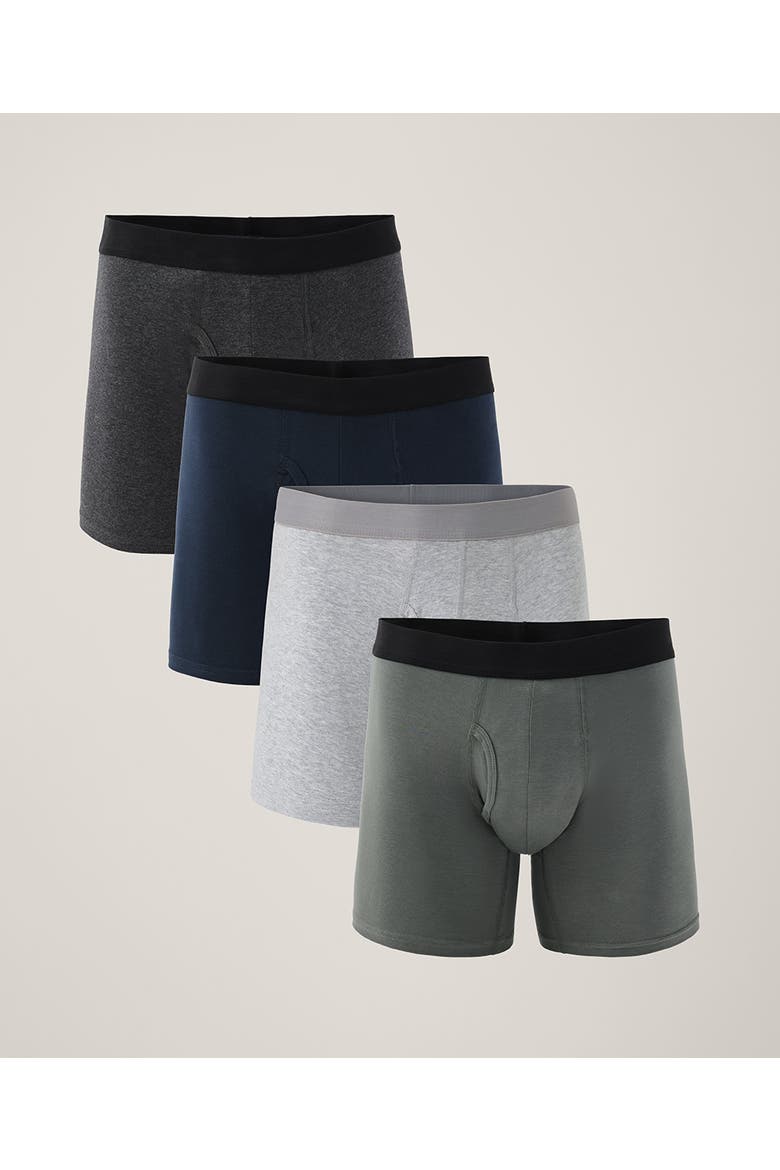 Organic Cotton Everyday Boxer Brief 4-Pack, Alternate, color, Classic Neutrals