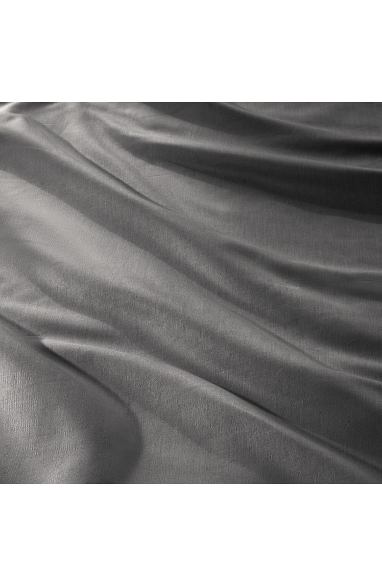 Bare Home 400 Thread Count Organic Cotton Sateen Duvet Cover and Sham Set, Alternate, color, Grey