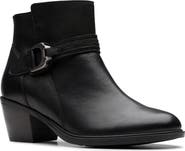 Clarks® Neva Buckle Bootie