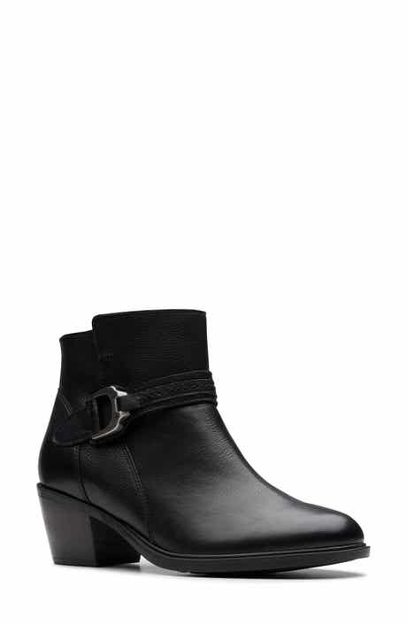 Clarks® Neva Buckle Bootie